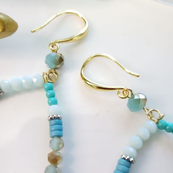 New! FP Avril Stone Dangle Earrings - Picture 16 of 16